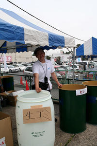NODA−1グランプリで出たゴミはエバークリーンの回収容器で回収します。