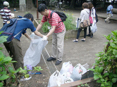 短い距離でかなりのゴミを拾いました